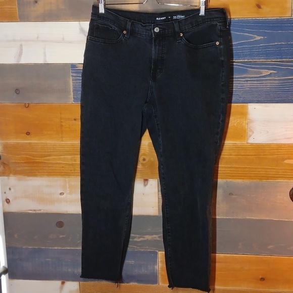 Old Navy Denim - Old Navy O.G. Straight Jean High-rise 14  Black Wash